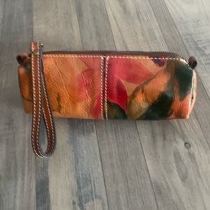 Used Patricia Nash floral wristlet
